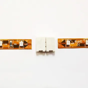 1000 ks / pack 1K 2-Pin LED Vodiče 8mm 10mm Volitelné PCB Připojení 2póly led konektor Pro 3528 5050 Připálit Barva LED Pás