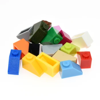 100ks DIY Stavební Bloky 1x2 Střešní taška Údaje Cihly Vzdělávací Bloky Kompatibilní Legoe Hračky pro Děti, Vánoční Dárky
