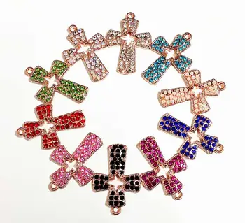 10ks Kříž přívěsky pro ženy DIY šperky příslušenství