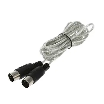 10PCS/Lot 3M MIDI Rozšíření Kabel Samec Samec 5 Pin Plug Konektor Syntezátor, kytara kabel