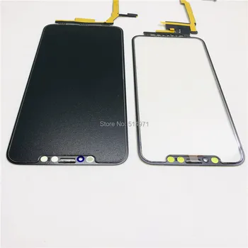 10pcs/lot LCD Touch Vnější Sklo Obrazovky s Dlouhou Flex Kabel pro iPhone X XSmax 11pro Max Vnější Prasklé Sklo Náhradní