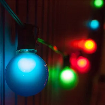 10pcs/lot LED Globe Žárovky 1W E27 G45 Žárovky pro Vánoční Strom Ornament Halloween Výbuch Lucerna Barevné Bílá Zelená Červená