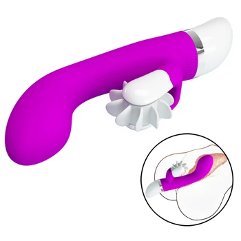 12 Rychlostí, G-bod Silikonový Vibrátor Orální Sex Klitorisu Rotace Jazyk Sex Hračka pro Ženy, Orgasmus Stimulátor pro Dospělé Páry, Sex