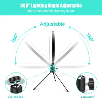 12inch LED Selfie Prsten Světla 3200K-5600 Stmívatelné RingLamp 30cm S Stativ pro Telefonu Živé Vysílání, Video na Youtube
