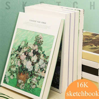 16K Sketchbook Silné skicák Kreativní Prázdný Papír Malby Ručně malované Skici, Knihy Výtvarné Potřeby