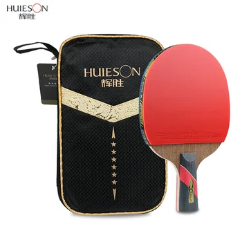 1ks HUIESON 6 Hvězd Profesionální Čínský Stolní Tenis Raketa Bat Double Face Pupínky v Ping Pong Rakety Pádlo Pro hospodářskou Soutěž