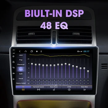 2 din Android 10 Auto Rádio Multimediální Video Přehrávač Pro Peugeot 307 2002-2013 2DIN RDS Stereo GPS Navigace Rozdělené Obrazovce 6G+128 G