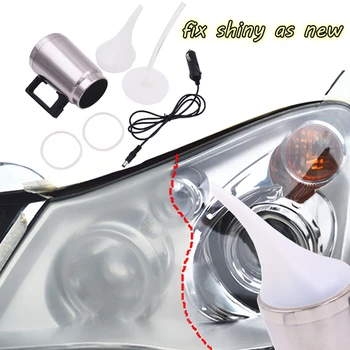 2 Kryt Auto Světlomet Zrekonstruován Rozprašování Cup Car Headlight Lens Restoration Kit Restaurátor Systém Leštění Nástroj Obnovení Jasné