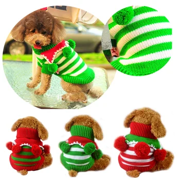 2019 hot prodej Vánoční psí svetry pro malé psy kabáty roztomilých půvabný pro domácí zvířata bavlna zimní