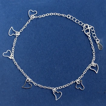 2019 Nové Módní Láska Srdce Přívěsek Ruční Řetěz Náramky Dámské 925 Sterling Silver Náramek Řetěz Pro Ženy A Dívky Šperky Dárkové