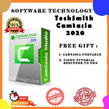 [2020 Nejnovější] TechSmith Camtasia Studio 2020 Windows 64 Bit, Doživotní Installer (Celoživotní Užívání)
