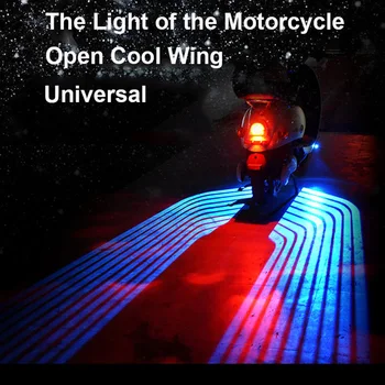 2ks Andělská Křídla Motocykl Vítejte Světlo Stín Světlo Projektoru Auto LED Dveře Výstražné Světlo Lampa pro projektor světla motocyklu