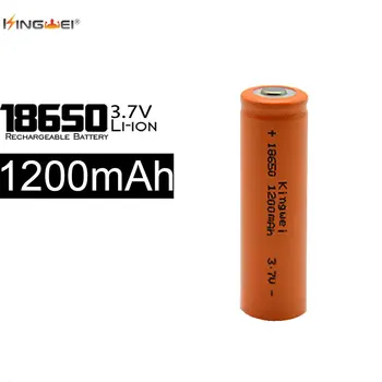 2ks Kingwei 1200mah 18650 Li-ion 3.7 V Dobíjecí Baterie +1 x 18650 Duální Nabíječka pro Svítilnu, Laser Pero
