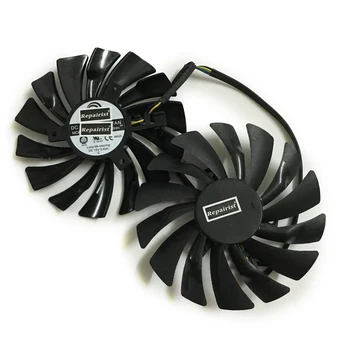 2ks/lot počítač chladič chladič GPU ventilátory Chlazení Pro MSI R9 380 390 390X GAMING video Grafická Karta GPU