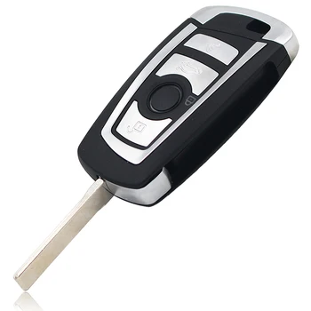 3 Tlačítko Skládací Flip Vzdálené Inteligentní Auto klíčenka pro BMW CAS2 1 3 5 6 Série X5 ID7944 Čip 315MHZ 433MHZ 868MHZ HU92 Uncut Blade