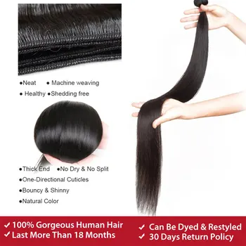 30 40 palcový Rovné Svazky Lidské Vlasy Rozšíření Brazilské Vlasy Tkát Svazky Rovnou Panenské Vlasy Rozšíření Lidské Vlasy Svazky