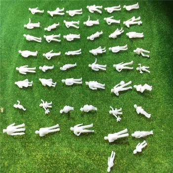 300ks 1:100/150/200 bodů Smíšené Miniaturní Bílé Architektonický Model Lidské velikosti HO, Pryskyřice, Plastové Národy