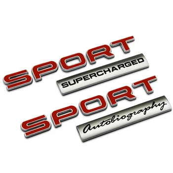 3D, Kov, SPORT Supercharged HSE LUXURY Si4 SDV6 SDV8 Znak Kufru Auta Odznak, Samolepky Pro Range Rover Autobiografie Objev