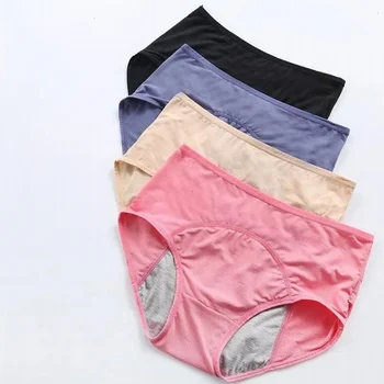 3ks/Set Menstruační Kalhotky Ženy, Sexy Kalhoty nepropustné Inkontinence spodní Prádlo Bavlněné, prodyšné hygienické kalhoty