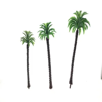 9 cm 11 cm 13 cm 50ks Měřítko Palmy Cocos Nucifera ABS Plastových Model Palm Stromy Pro Krajinu Vlakové Rozložení, Diorama Konstrukcí