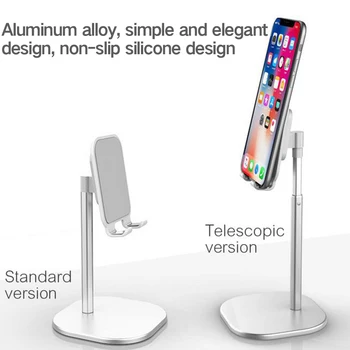 ABS Stolní Držák Telefonu Tablet Stand Pro iPad Pro Telefony Univerzální Držák Teleskopická Nastavitelná Výška Úhel Stojan Pro iPhone