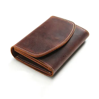 AETOO Ručně vyráběné retro peněženky, pánské kožené krátké peněženka multi-function head vrstvy hovězí klip průřez mládeže korejské verze