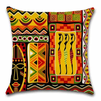 Africké umění vzory Geometrické polštář kryt Výzdoba, Křeslo, pohovka sedadlo automobilu Dekorativní povlak na polštář Domů, ložnici, přítel, děti dárek