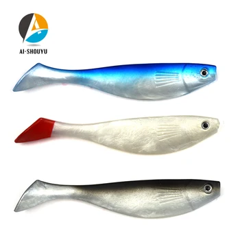 AI-SHOUYU Měkké Rybaření Lure 10 cm/12g 15cm/26g 23cm/75g Teeze Pro Shad Lure Zběsilý Mořský Rybolov Bass Štika Candát Měkké Návnady