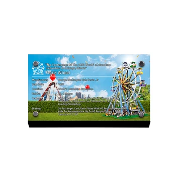 Akrylový Stojan Značky pro 10247 Creator vyhlídkové Kolo Model, Stavební Bloky Hračky pro Děti, Přátele, Děti, Vánoční Dárky