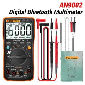 ANENG AN9002 Bluetooth Digitální Multimetr 6000 Počítá Profesionální MultimetroTrue RMS AC/DC Proudu Napětí Tester Auto-Rozsah