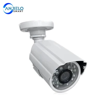 AnjieloSmart 1/3 cmos 1200TVL cctv Analogové Kamery s Objektiv 3,6 mm Vodotěsný Bezpečnostní Kamery s napájecím Adaptérem