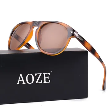 AOZE Luxusní klasické vintage steve 007 daniel craig styl polarizované sluneční brýle muži řízení značky design sluneční brýle oculos UV400