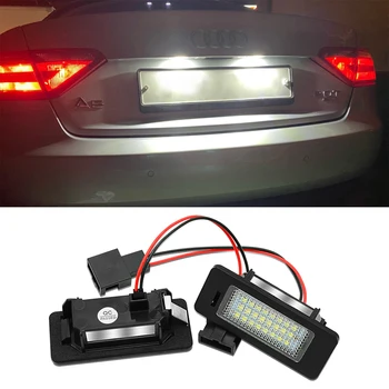 Auto LED Číslo spz Světlo Bez Chyb Pro Audi A4 B8, A5, Q5, S5 TT A1 S4, A6, A7 2008-2013 PASSAT 5D r36 08