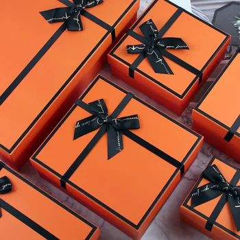 AVEBIEN nové Oranžové Halloween, dárek, box parfémy, kosmetika, peněženky, dárkové balení Svatební, narozeninové party dárková taška papír коробка