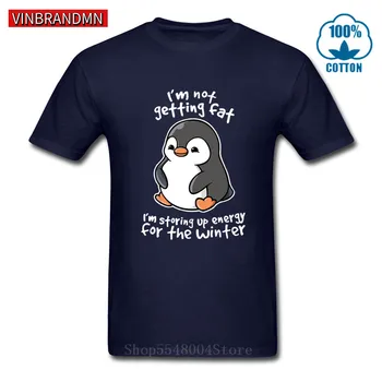 Baculaté tučňák T shirt muži kawaii tuku Tučňák t-košile Roztomilé zvířecí Tričko-nejsem tlustá, jsem uložení až energie pro zimní Košile