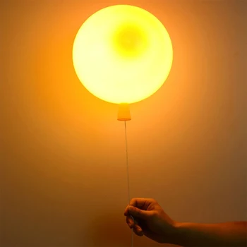 Balón Lampy Děti Nástěnné Lampy Vytáhnout Spínač Ložnice Noční chodby Osvětlení Pro dětský Pokoj Svítidla Ecoration svícen zdi podprsenku