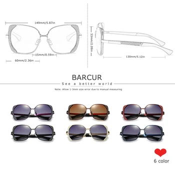 BARCUR Luxusní Značky Polarizované sluneční Brýle, Ženy, Odstíny, Sluneční Brýle, Módní UV400