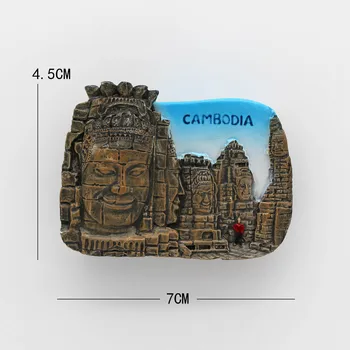 Benátky Bali, Itálie, Mexiko, Kambodža suvenýry Kuvajt Řecko 3d magnety na lednici magnety na ledničku, domácí dekorace kolekce dárek