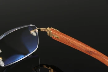 Bez obrouček Dřevěná noha Pánské Modré Světlo Blokování Brýle pro Počítač Brýle Gaming Ochrany Blue Ray Brýle Proti Záření
