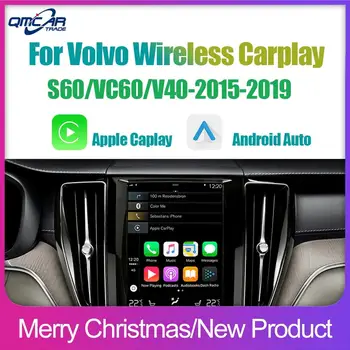 Bezdrátové Apple Carplay Airplay Pro Volvo S60 VC60 V40-2019 Android Auto Rozhraní Dekodér TV Box Zrcadlo Multimediální Auto Play