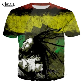 Bob Marley Jamaica Reggae Tvůrce Létě T-košile 3D Tisk Harajuku Unisex Pánské Hip Hop Tričko Streetwear Tričko Svetr