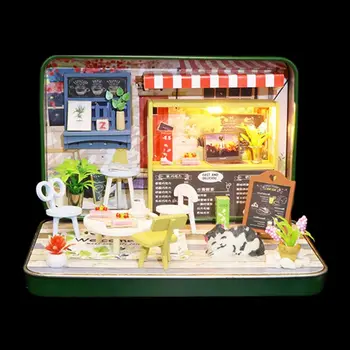 Box Divadla Panenka Dům Miniaturní Dollhouse Kit s Dřevěný Nábytek Romantické Dárky k Narozeninám