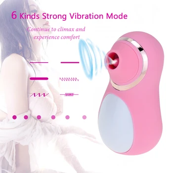 Bradavky Sucker Klitoris Stimulátor Sání Vibrátor pro Ženy klitoris Lízání Jazyk Ústní Hračky Massger Pro Dospělé Sexuální Hračky