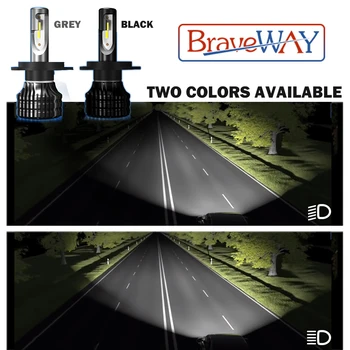 BraveWay Super LED Žárovky pro Auta Led Světlomet pro Auto Lampy 12000LM 80W 12V Auto Světlo Led Žárovka H1 H4 H7 H11 9005 9006 HB3 BH4