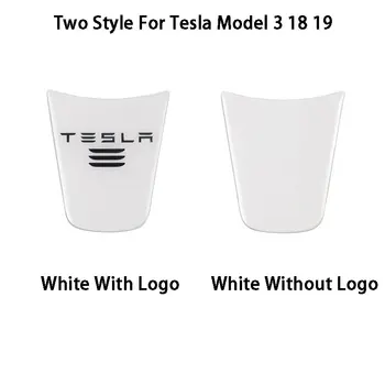 Bílá Vnitřní Volant Dekor Nálepka Kryt Střihu Pro Tesla Model 3 18 19