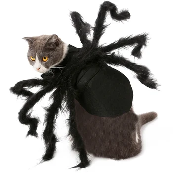 Cat Halloween Kostýmy pro Malé Psy Pavouk Oblékání Oblečení Horor Dlouhou Srst Nohy Legrační Kostým pro Kočky Čivava Yorkie