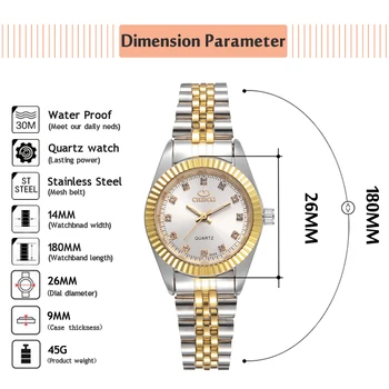 CHENXI Luxusní Ženy Hodinky Dámské Módní Quartz Hodinky Pro Ženy Zlaté Nerezové Oceli Náramkové hodinky Příležitostné Ženy Hodiny xfcs
