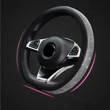 D tvar Vozu, Kožený Volant Pokrývá Čepice Volant Crystal Pro VW GOLF 7 POLO JATTA Interiérové Doplňky