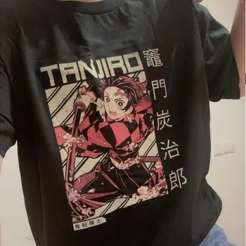 Demon Slayer Kimetsu Č. Yaiba T shirt Ženy Anime Demon Slayer Kimetsu Č. Yaiba Gothic Tee Topy Oblečení