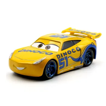 Disney Pixar Cars 3 Slečno Lívanec Cal Jackson Bouře Dinoco Cruz Ramirez 1:55 Diecast Kovový Model Auta Hračky Dárek Pro Děti